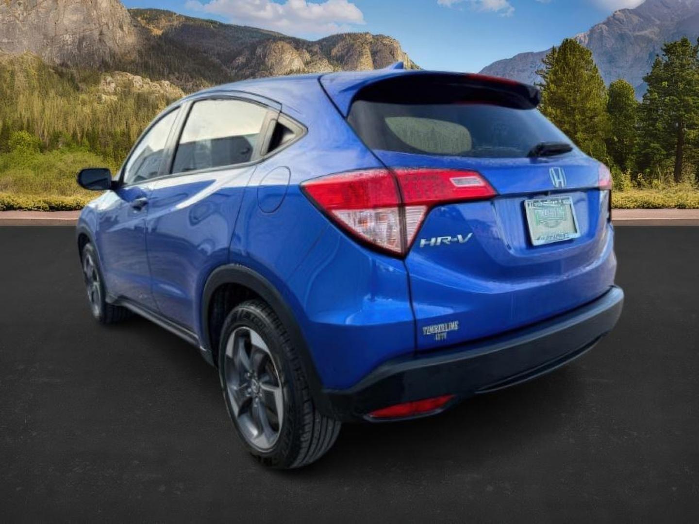 2018 BLUE /Black Honda HR-V (3CZRU6H51JG) with an 18L I-4 variable valve control engine, Automatic transmission, located at 1175 N Woodruff Ave, Idaho Falls, ID, 83401, 43.506901, -111.999657 - At Timberline Auto, finding a great deal on your next vehicle is always easy! Our experienced sales staff's goal is to help find you the right vehicle at the right price! Our knowledgeable finance department has options for almost any credit score. We offer extended service contract options to prote - Photo#2