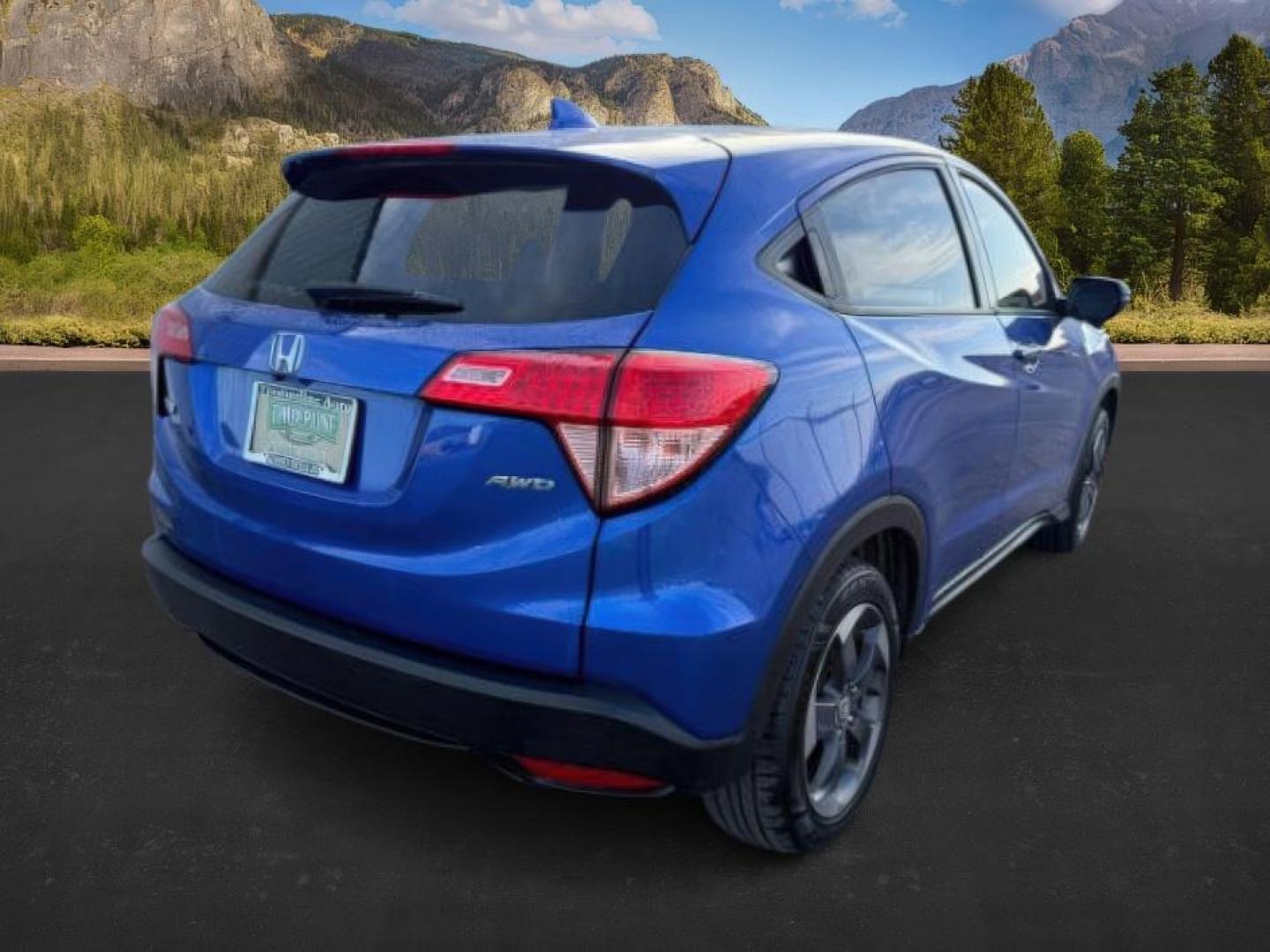 2018 BLUE /Black Honda HR-V (3CZRU6H51JG) with an 18L I-4 variable valve control engine, Automatic transmission, located at 1175 N Woodruff Ave, Idaho Falls, ID, 83401, 43.506901, -111.999657 - At Timberline Auto, finding a great deal on your next vehicle is always easy! Our experienced sales staff's goal is to help find you the right vehicle at the right price! Our knowledgeable finance department has options for almost any credit score. We offer extended service contract options to prote - Photo#6