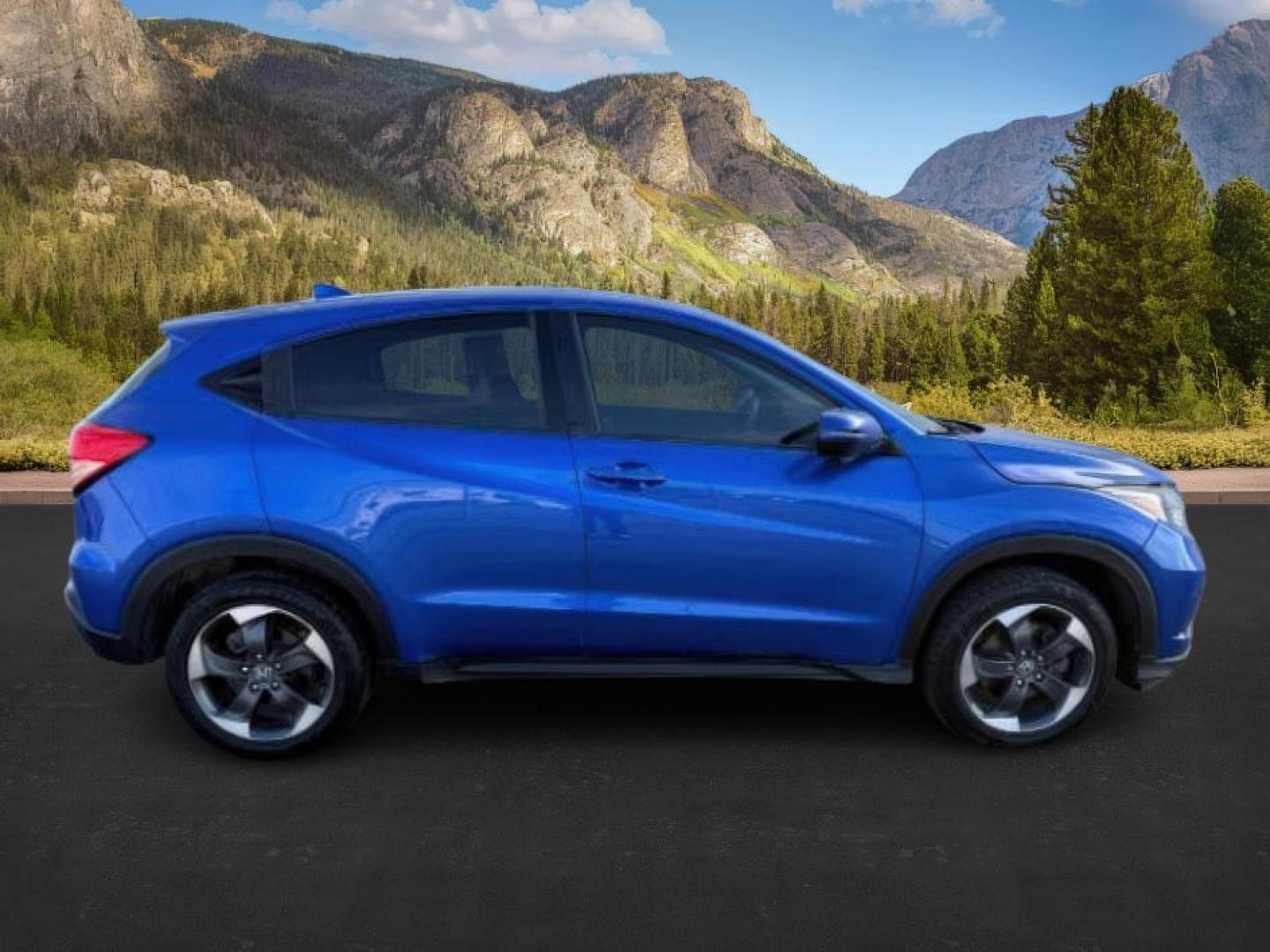 2018 BLUE /Black Honda HR-V (3CZRU6H51JG) with an 18L I-4 variable valve control engine, Automatic transmission, located at 1175 N Woodruff Ave, Idaho Falls, ID, 83401, 43.506901, -111.999657 - At Timberline Auto, finding a great deal on your next vehicle is always easy! Our experienced sales staff's goal is to help find you the right vehicle at the right price! Our knowledgeable finance department has options for almost any credit score. We offer extended service contract options to prote - Photo#7