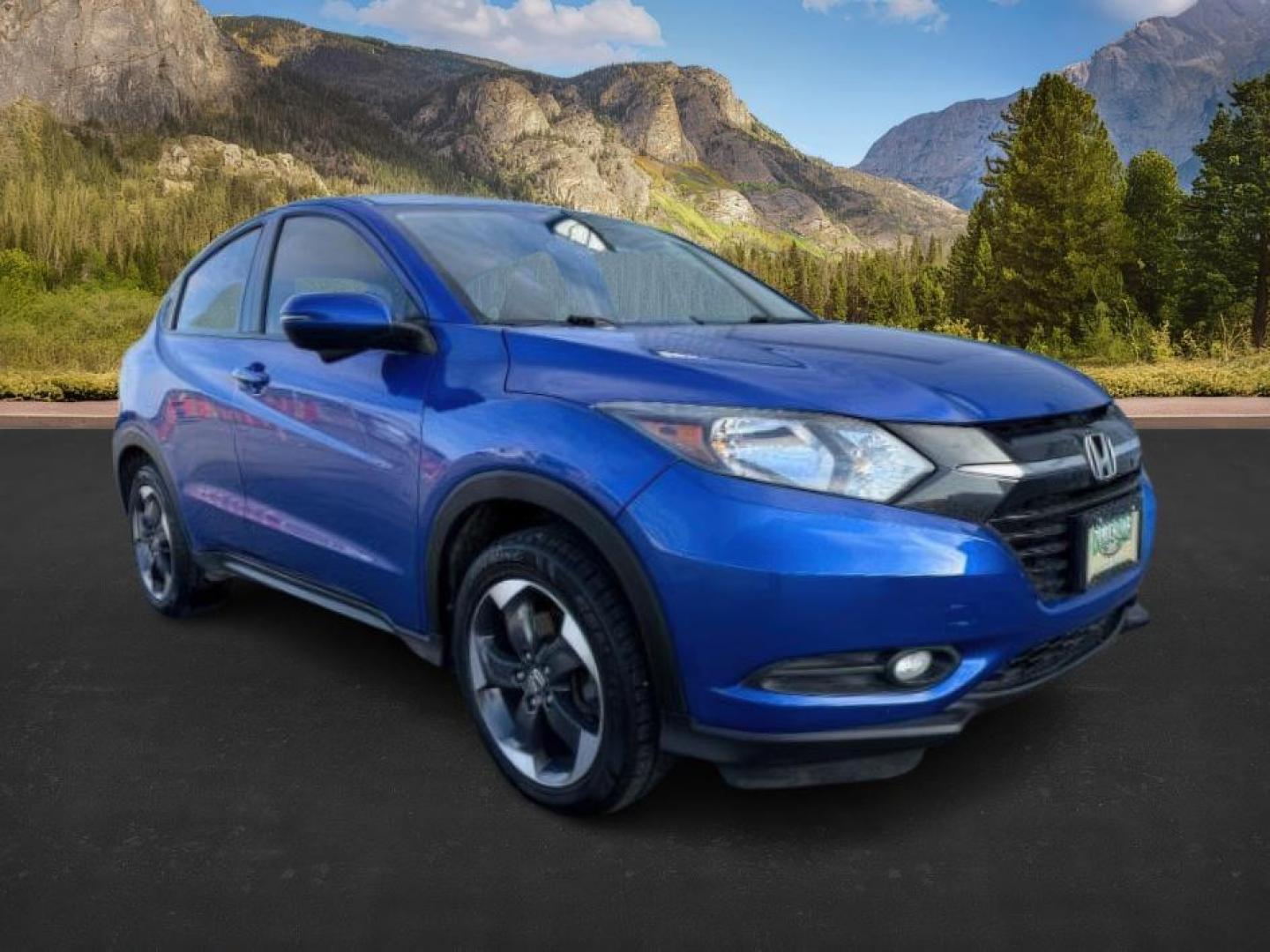 2018 BLUE /Black Honda HR-V (3CZRU6H51JG) with an 18L I-4 variable valve control engine, Automatic transmission, located at 1175 N Woodruff Ave, Idaho Falls, ID, 83401, 43.506901, -111.999657 - At Timberline Auto, finding a great deal on your next vehicle is always easy! Our experienced sales staff's goal is to help find you the right vehicle at the right price! Our knowledgeable finance department has options for almost any credit score. We offer extended service contract options to prote - Photo#8