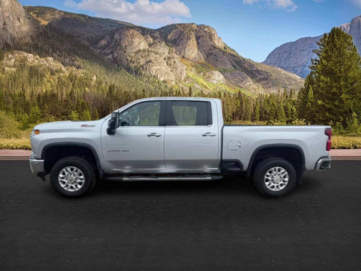 2021 Silver Ice Metallic /Jet Black Chevrolet Silverado 3500HD (1GC4YUEY5MF) with an Duramax 66L V-8 diesel direct injection engine, Automatic transmission, located at 1175 N Woodruff Ave, Idaho Falls, ID, 83401, 43.506901, -111.999657 - At Timberline Auto, finding a great deal on your next vehicle is always easy! Our experienced sales staff's goal is to help find you the right vehicle at the right price! Our knowledgeable finance department has options for almost any credit score. We offer extended service contract options to prote - Photo#1
