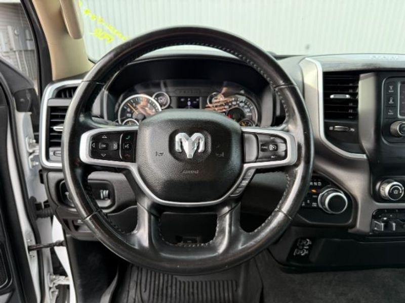 2020 Bright White Clearcoat /Diesel Gray/Black Ram 1500 Big Horn (1C6SRFFT1LN) with an V8, 5.7L engine, 8-speed automatic transmission, located at 1175 N Woodruff Ave, Idaho Falls, ID, 83401, 43.506901, -111.999657 - <b>Vehicle Details</b><br>Take on workdays, weekends, and everything in between with this capable 2020 Ram 1500 Big Horn Crew Cab 4x4 with the 5'7" box, now available in Idaho Falls, ID. Powered by a strong V8, 5.7L gasoline engine and equipped with 4WD, this Ram delivers the commanding performance,- Photo#13