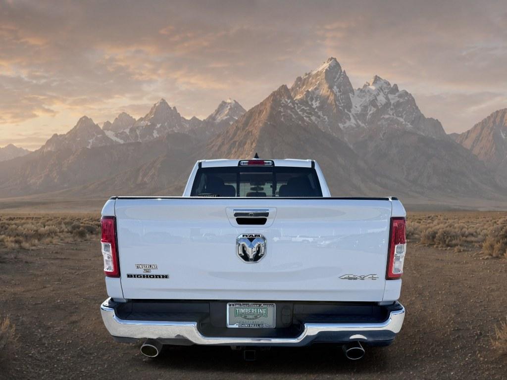 2020 Bright White Clearcoat /Diesel Gray/Black Ram 1500 Big Horn (1C6SRFFT1LN) with an V8, 5.7L engine, 8-speed automatic transmission, located at 1175 N Woodruff Ave, Idaho Falls, ID, 83401, 43.506901, -111.999657 - <b>Vehicle Details</b><br>Take on workdays, weekends, and everything in between with this capable 2020 Ram 1500 Big Horn Crew Cab 4x4 with the 5'7" box, now available in Idaho Falls, ID. Powered by a strong V8, 5.7L gasoline engine and equipped with 4WD, this Ram delivers the commanding performance,- Photo#3