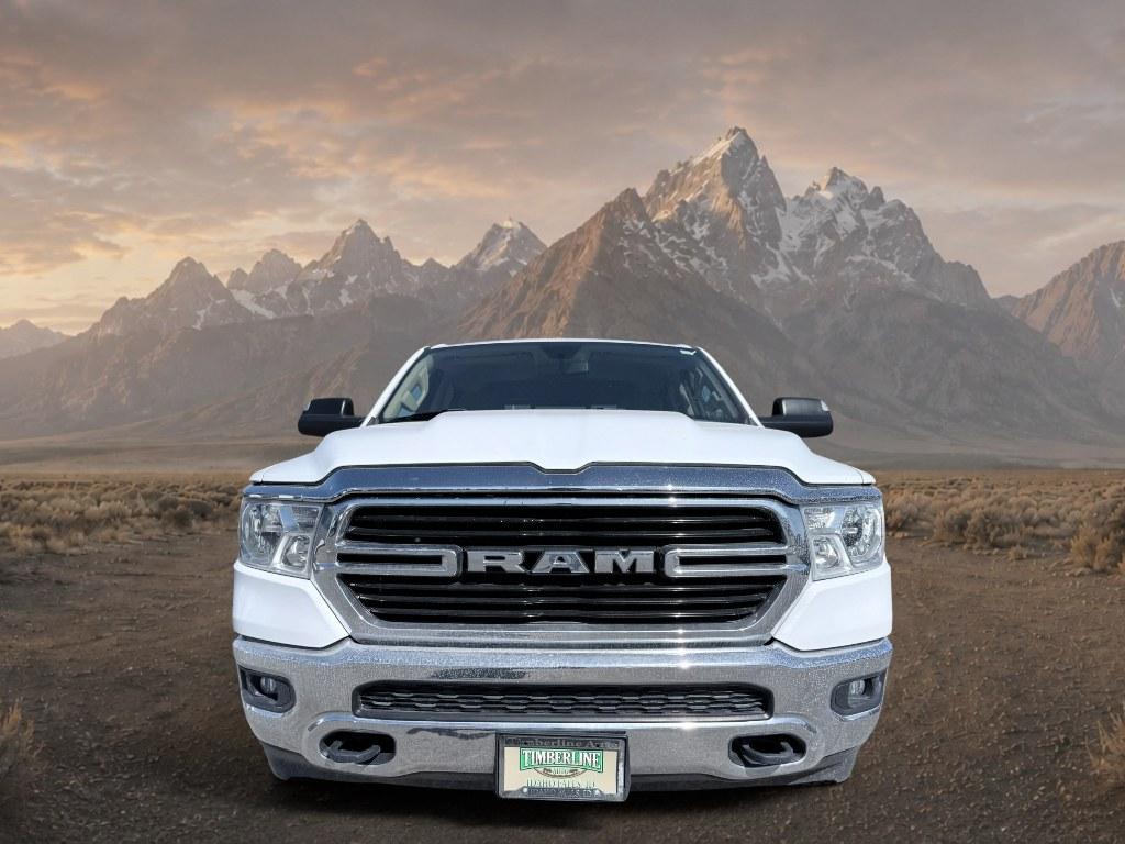 2020 Bright White Clearcoat /Diesel Gray/Black Ram 1500 Big Horn (1C6SRFFT1LN) with an V8, 5.7L engine, 8-speed automatic transmission, located at 1175 N Woodruff Ave, Idaho Falls, ID, 83401, 43.506901, -111.999657 - <b>Vehicle Details</b><br>Take on workdays, weekends, and everything in between with this capable 2020 Ram 1500 Big Horn Crew Cab 4x4 with the 5'7" box, now available in Idaho Falls, ID. Powered by a strong V8, 5.7L gasoline engine and equipped with 4WD, this Ram delivers the commanding performance,- Photo#7