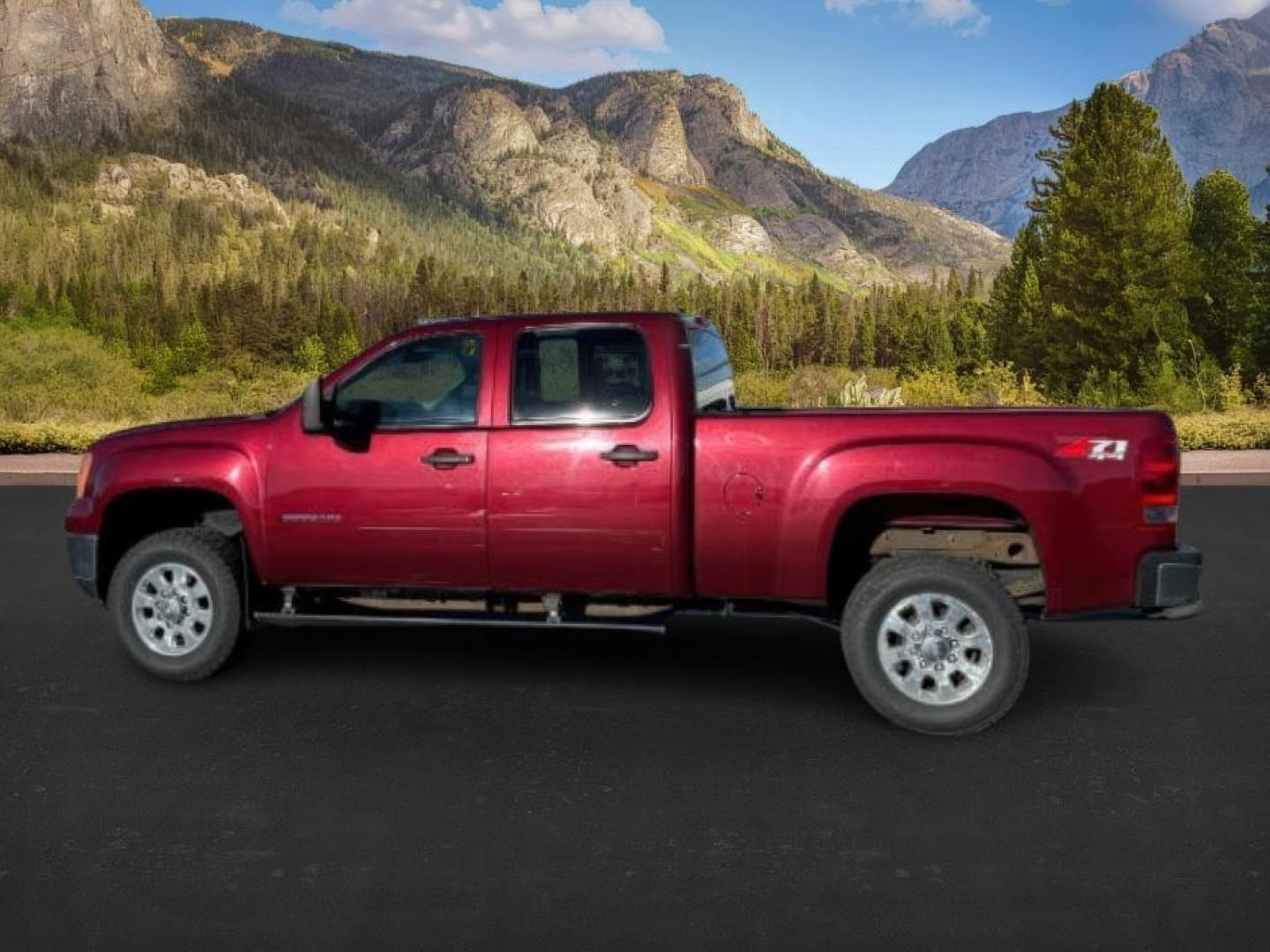 2014 MAROON /Ebony GMC Sierra 2500HD (1GT120C85EF) with an Duramax 66L V-8 diesel direct injection engine, Automatic transmission, located at 1175 N Woodruff Ave, Idaho Falls, ID, 83401, 43.506901, -111.999657 - At Timberline Auto, finding a great deal on your next vehicle is always easy! Our experienced sales staff's goal is to help find you the right vehicle at the right price! Our knowledgeable finance department has options for almost any credit score. We offer extended service contract options to prote - Photo#0