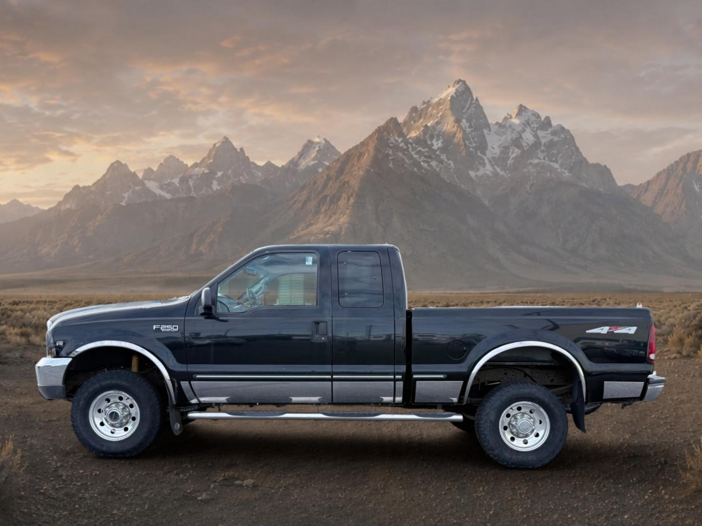 1999 Black Clearcoat /Medium Graphite Ford F-250 XLT (1FTNX21S8XE) with an V10, 6.8L (415 CID) engine, 4-speed automatic transmission, located at 1175 N Woodruff Ave, Idaho Falls, ID, 83401, 43.506901, -111.999657 - <b>Vehicle Details</b><br>Power, capability, and classic Ford toughness come together in this 1999 Ford F-250 Super Duty XLT 4WD, now available in Idaho Falls, ID. Built to handle hard work and weekend adventure alike, this heavy-duty pickup is powered by the legendary V10 6.8L (415 CID) gasoline en- Photo#1