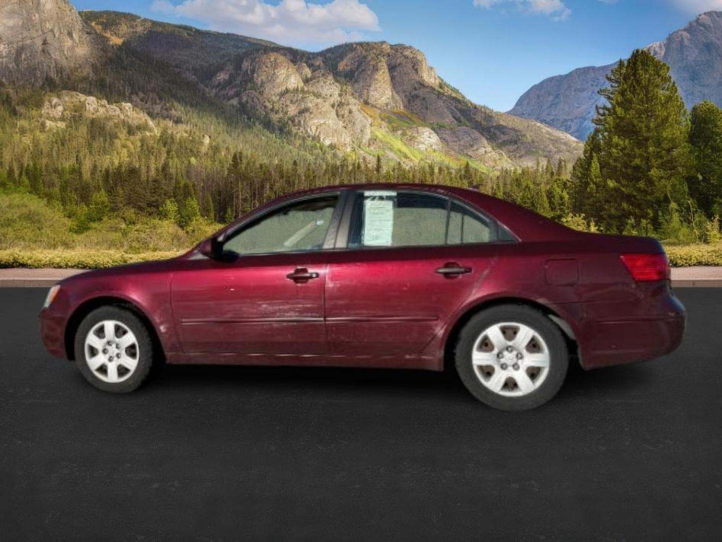 2009 MAROON /Gray Hyundai Sonata (5NPET46C99H) with an 24L I-4 DOHC engine, Automatic transmission, located at 1175 N Woodruff Ave, Idaho Falls, ID, 83401, 43.506901, -111.999657 - At Timberline Auto, finding a great deal on your next vehicle is always easy! Our experienced sales staff's goal is to help find you the right vehicle at the right price! Our knowledgeable finance department has options for almost any credit score. We offer extended service contract options to prote - Photo#0
