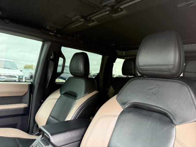 2022 SILVER /Medium Sandstone w/Black Onyx Ford Bronco (1FMEE5DP3NL) with an EcoBoost 27L V-6 portdirect injection engine, Automatic transmission, located at 1175 N Woodruff Ave, Idaho Falls, ID, 83401, 43.506901, -111.999657 - This 2022 Ford Bronco is a modern off-road SUV built to balance everyday driving comfort with serious adventure capability. Powered by a 2.7L EcoBoost V6, it delivers strong, responsive performance whether on the highway or exploring rougher terrain. The interior features leather seating with heated- Photo#47