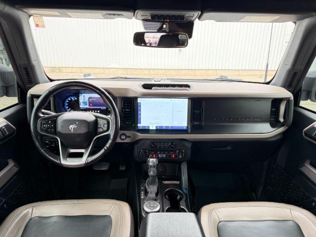 2022 SILVER /Medium Sandstone w/Black Onyx Ford Bronco (1FMEE5DP3NL) with an EcoBoost 27L V-6 portdirect injection engine, Automatic transmission, located at 1175 N Woodruff Ave, Idaho Falls, ID, 83401, 43.506901, -111.999657 - This 2022 Ford Bronco is a modern off-road SUV built to balance everyday driving comfort with serious adventure capability. Powered by a 2.7L EcoBoost V6, it delivers strong, responsive performance whether on the highway or exploring rougher terrain. The interior features leather seating with heated- Photo#49