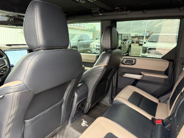 2022 SILVER /Medium Sandstone w/Black Onyx Ford Bronco (1FMEE5DP3NL) with an EcoBoost 27L V-6 portdirect injection engine, Automatic transmission, located at 1175 N Woodruff Ave, Idaho Falls, ID, 83401, 43.506901, -111.999657 - This 2022 Ford Bronco is a modern off-road SUV built to balance everyday driving comfort with serious adventure capability. Powered by a 2.7L EcoBoost V6, it delivers strong, responsive performance whether on the highway or exploring rougher terrain. The interior features leather seating with heated- Photo#51