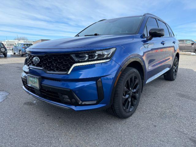 2021 BLUE /Black Kia Sorento SX | SX Prestige (5XYRKDLFXMG) with an 2.5L I-4 port/direct injection engine, AUTOMATIC transmission, located at 1235 N Woodruff Ave., Idaho Falls, 83401, (208) 523-1053, 43.507172, -112.000488 - Photo#30