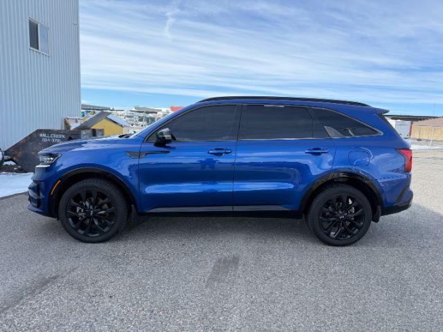 2021 BLUE /Black Kia Sorento SX | SX Prestige (5XYRKDLFXMG) with an 2.5L I-4 port/direct injection engine, AUTOMATIC transmission, located at 1235 N Woodruff Ave., Idaho Falls, 83401, (208) 523-1053, 43.507172, -112.000488 - Photo#31
