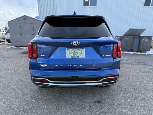 2021 BLUE /Black Kia Sorento SX | SX Prestige (5XYRKDLFXMG) with an 2.5L I-4 port/direct injection engine, AUTOMATIC transmission, located at 1235 N Woodruff Ave., Idaho Falls, 83401, (208) 523-1053, 43.507172, -112.000488 - Photo#33