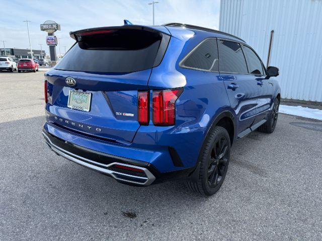 2021 BLUE /Black Kia Sorento SX | SX Prestige (5XYRKDLFXMG) with an 2.5L I-4 port/direct injection engine, AUTOMATIC transmission, located at 1235 N Woodruff Ave., Idaho Falls, 83401, (208) 523-1053, 43.507172, -112.000488 - Photo#38