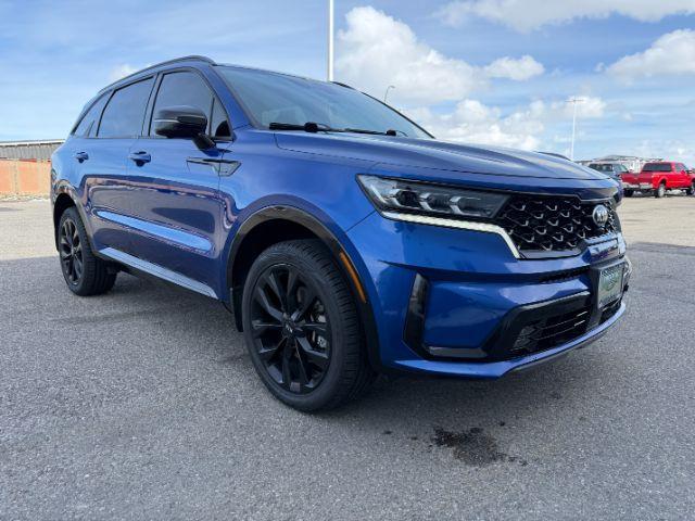 2021 BLUE /Black Kia Sorento SX | SX Prestige (5XYRKDLFXMG) with an 2.5L I-4 port/direct injection engine, AUTOMATIC transmission, located at 1235 N Woodruff Ave., Idaho Falls, 83401, (208) 523-1053, 43.507172, -112.000488 - Photo#40