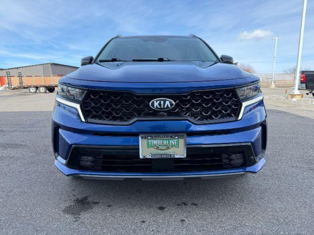2021 BLUE /Black Kia Sorento SX | SX Prestige (5XYRKDLFXMG) with an 2.5L I-4 port/direct injection engine, AUTOMATIC transmission, located at 1235 N Woodruff Ave., Idaho Falls, 83401, (208) 523-1053, 43.507172, -112.000488 - Photo#41