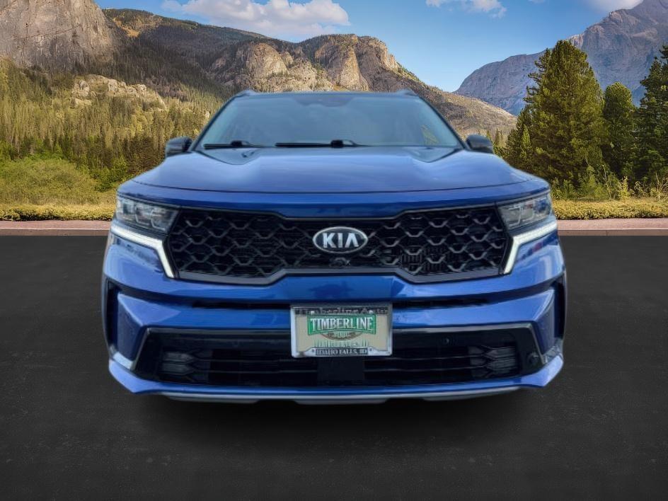 2021 BLUE /Black Kia Sorento SX | SX Prestige (5XYRKDLFXMG) with an 2.5L I-4 port/direct injection engine, AUTOMATIC transmission, located at 1235 N Woodruff Ave., Idaho Falls, 83401, (208) 523-1053, 43.507172, -112.000488 - Photo#11