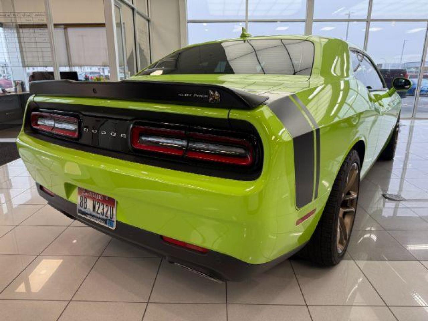 2023 GREEN /Black Dodge Challenger (2C3CDZFJ1PH) with an HEMI 64L V-8 premium unleaded engine, Automatic transmission, located at 1175 N Woodruff Ave, Idaho Falls, ID, 83401, 43.506901, -111.999657 - At Timberline Auto, finding a great deal on your next vehicle is always easy! Our experienced sales staff's goal is to help find you the right vehicle at the right price! Our knowledgeable finance department has options for almost any credit score. We offer extended service contract options to prote - Photo#26