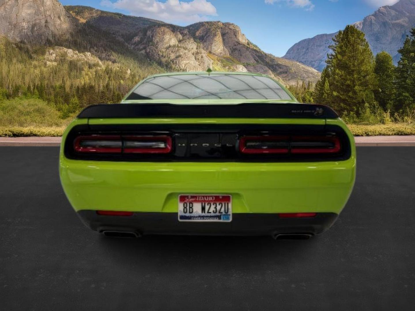 2023 GREEN /Black Dodge Challenger (2C3CDZFJ1PH) with an HEMI 64L V-8 premium unleaded engine, Automatic transmission, located at 1175 N Woodruff Ave, Idaho Falls, ID, 83401, 43.506901, -111.999657 - At Timberline Auto, finding a great deal on your next vehicle is always easy! Our experienced sales staff's goal is to help find you the right vehicle at the right price! Our knowledgeable finance department has options for almost any credit score. We offer extended service contract options to prote - Photo#3