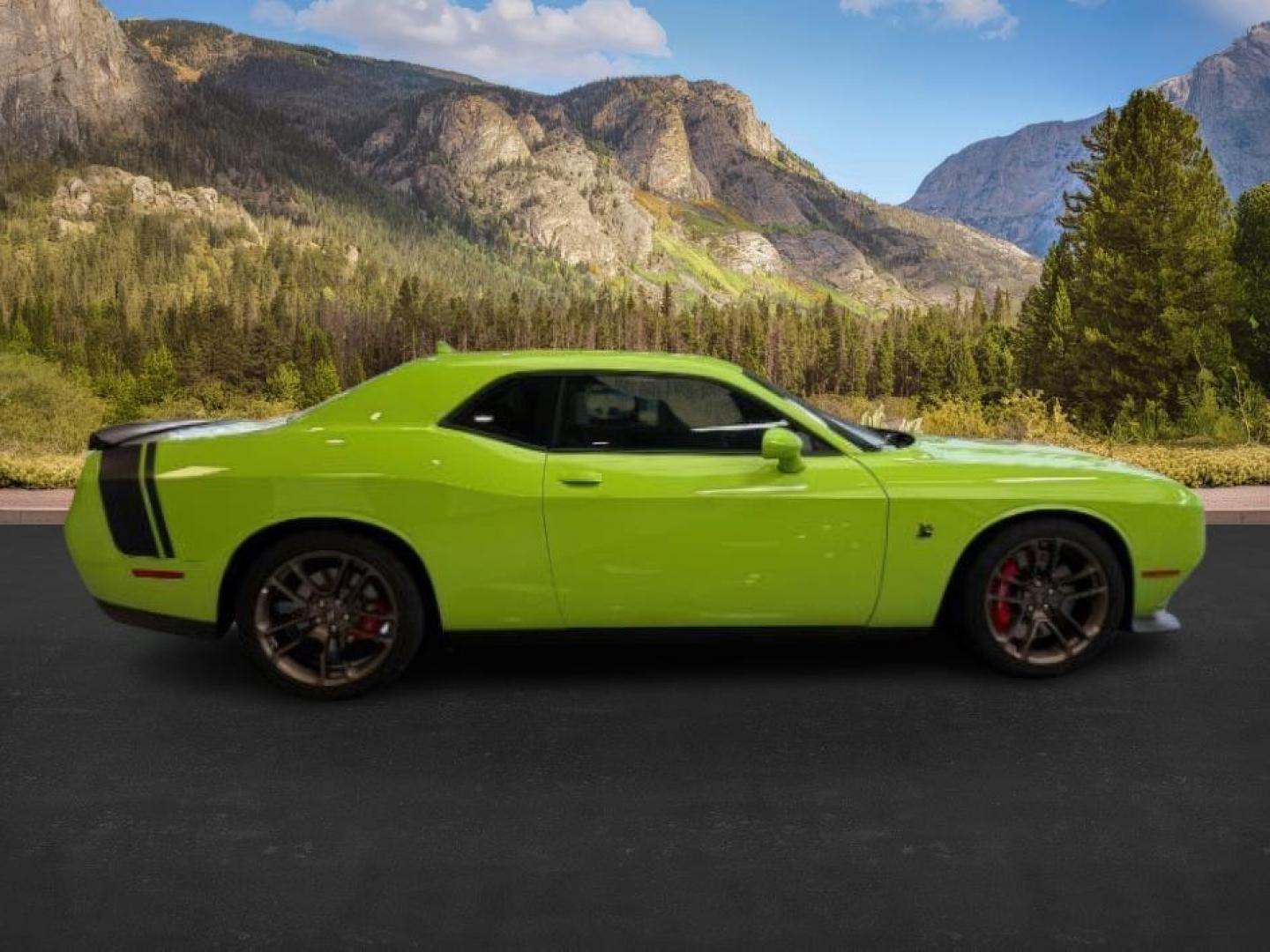 2023 GREEN /Black Dodge Challenger (2C3CDZFJ1PH) with an HEMI 64L V-8 premium unleaded engine, Automatic transmission, located at 1175 N Woodruff Ave, Idaho Falls, ID, 83401, 43.506901, -111.999657 - At Timberline Auto, finding a great deal on your next vehicle is always easy! Our experienced sales staff's goal is to help find you the right vehicle at the right price! Our knowledgeable finance department has options for almost any credit score. We offer extended service contract options to prote - Photo#5