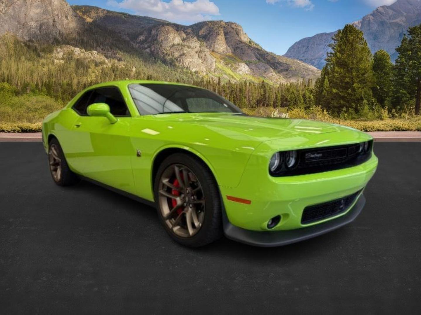 2023 GREEN /Black Dodge Challenger (2C3CDZFJ1PH) with an HEMI 64L V-8 premium unleaded engine, Automatic transmission, located at 1175 N Woodruff Ave, Idaho Falls, ID, 83401, 43.506901, -111.999657 - At Timberline Auto, finding a great deal on your next vehicle is always easy! Our experienced sales staff's goal is to help find you the right vehicle at the right price! Our knowledgeable finance department has options for almost any credit score. We offer extended service contract options to prote - Photo#6