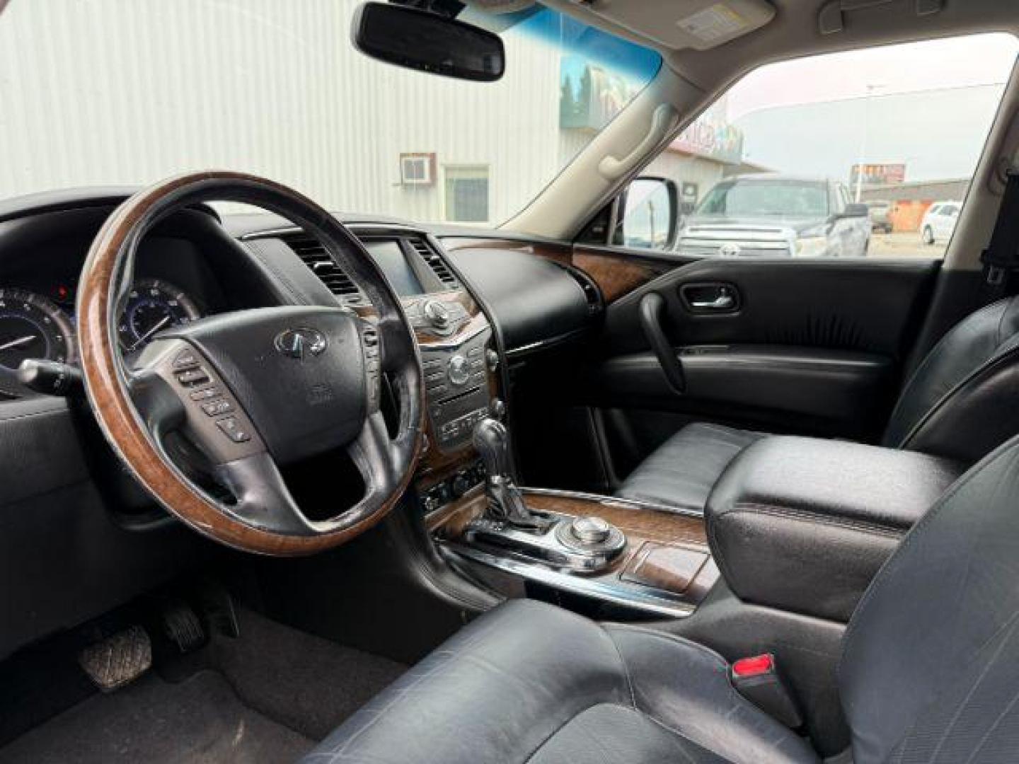 2013 BLACK /CLOTH Infiniti QX56 (JN8AZ2NEXD9) with an 56L V8 engine, Automatic transmission, located at 1175 N Woodruff Ave, Idaho Falls, ID, 83401, 43.506901, -111.999657 - Photo#46