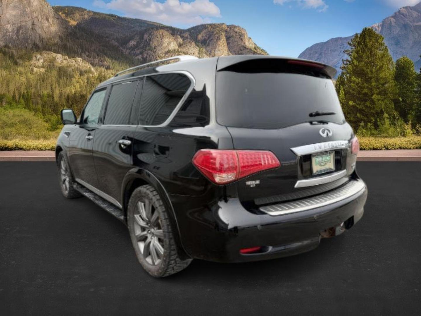 2013 BLACK /CLOTH Infiniti QX56 (JN8AZ2NEXD9) with an 56L V8 engine, Automatic transmission, located at 1175 N Woodruff Ave, Idaho Falls, ID, 83401, 43.506901, -111.999657 - Photo#2