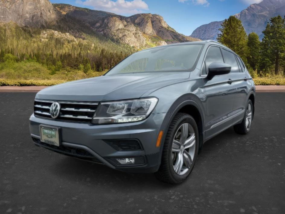 2021 GRAY /Titan Black Volkswagen Tiguan 2.0T SEL (3VV2B7AX1MM) with an 2L I-4 gasoline direct injection engine, AUTOMATIC transmission, located at 1235 N Woodruff Ave., Idaho Falls, 83401, (208) 523-1053, 43.507172, -112.000488- Photo#0