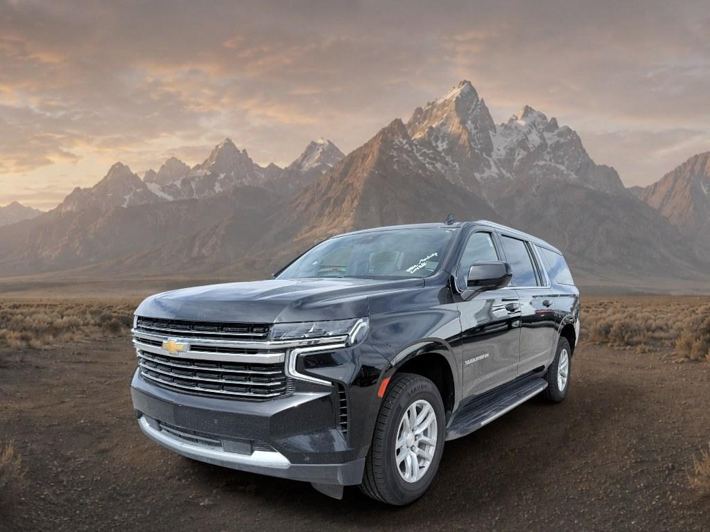 2023 BLACK /Jet Black Chevrolet Suburban LT (1GNSKCKD2PR) with an V8, 5.3L engine, 10-speed automatic transmission, located at 1175 N Woodruff Ave, Idaho Falls, ID, 83401, 43.506901, -111.999657 - <b>Vehicle Details</b><br>Looking for a spacious, capable SUV in Idaho Falls ID? This pre-owned 2023 Chevrolet Suburban 1500 LT 4WD is ready for family trips, towing, and everyday driving. Powered by a V8 5.3L gasoline engine, this Chevrolet Suburban delivers confident performance and the versatilit- Photo#0