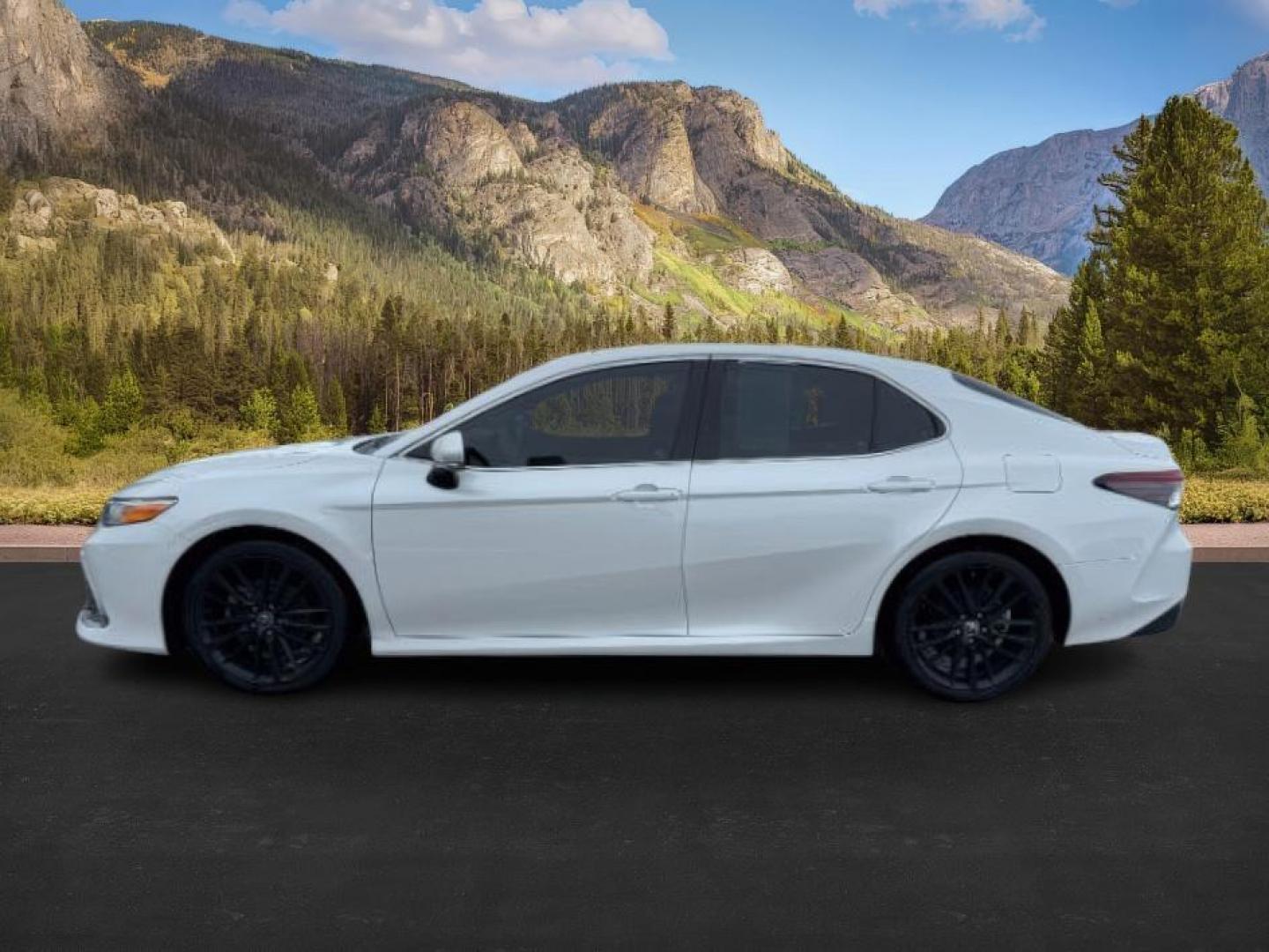 2021 Wind Chill Pearl /Black Toyota Camry (4T1F11BK0MU) with an 25L I-4 portdirect injection engine, Automatic transmission, located at 1175 N Woodruff Ave, Idaho Falls, ID, 83401, 43.506901, -111.999657 - Photo#1