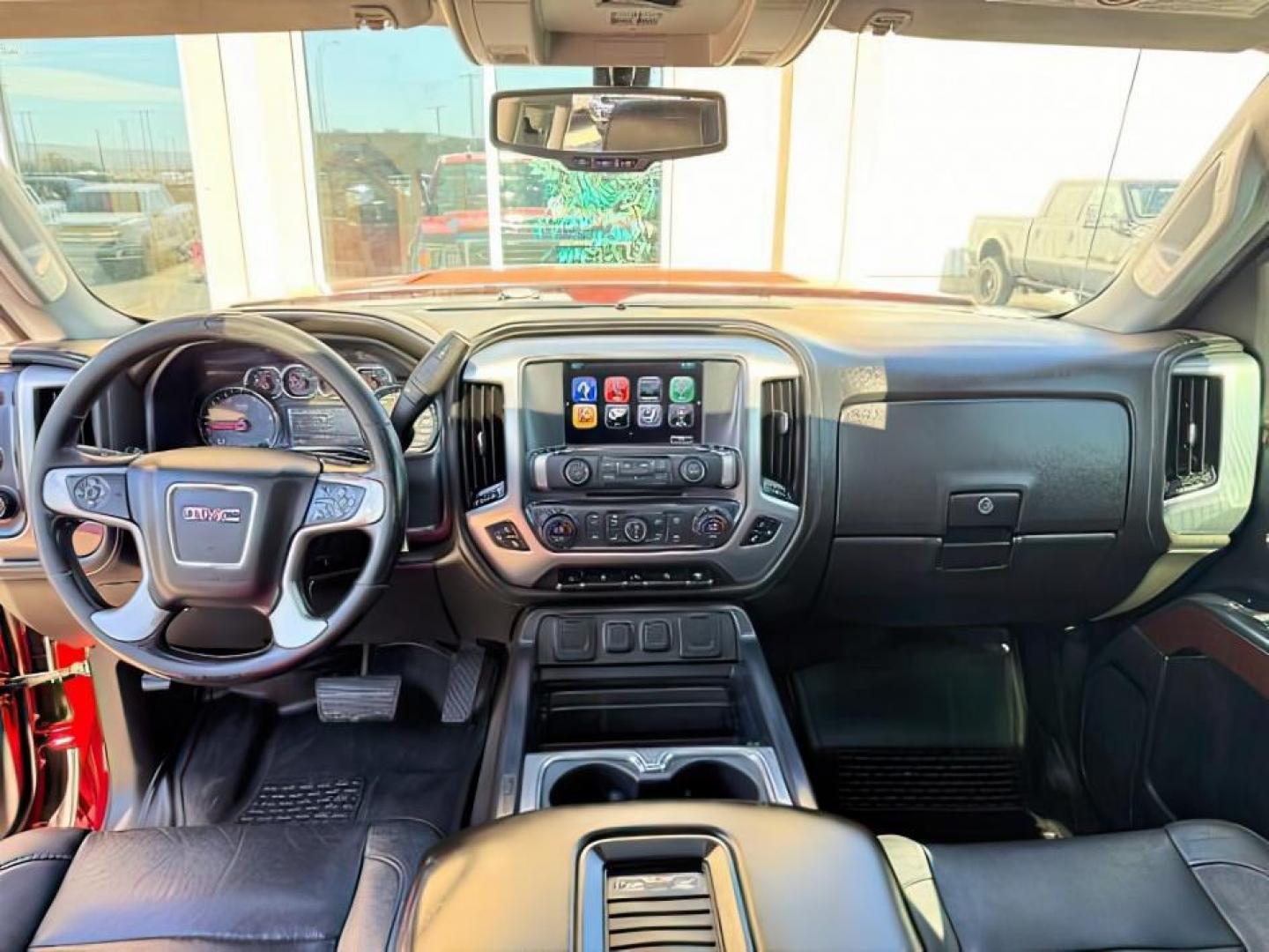 2018 RED /Jet Black GMC Sierra 3500HD (1GT42XCY4JF) with an Duramax 66L V-8 diesel direct injection engine, Automatic transmission, located at 1175 N Woodruff Ave, Idaho Falls, ID, 83401, 43.506901, -111.999657 - Heavy duty diesel strength and modern everyday convenience come together in this 2018 GMC Sierra 3500HD Crew Cab 4x4 equipped with the 6.6L Duramax turbo diesel engine. Built for serious towing and hauling, this 3500HD delivers the capability needed for trailers, equipment, and demanding workloads w- Photo#25
