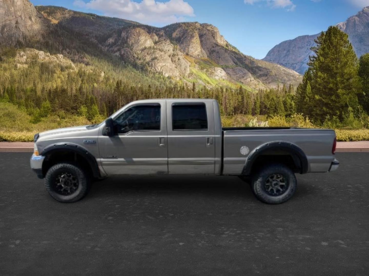 2002 BROWN /LEATHER Ford Super Duty F-250 (1FTNW21F02E) with an 73L V8 engine, Automatic transmission, located at 1175 N Woodruff Ave, Idaho Falls, ID, 83401, 43.506901, -111.999657 - This 2002 Ford F-250 Super Duty is a heavy-duty pickup built for serious work and strong diesel performance. Powered by the legendary 7.3L Power Stroke diesel, it delivers the low-end torque and hauling capability these trucks are known for. It comes lifted and sits on XD wheels, giving it an aggres- Photo#1