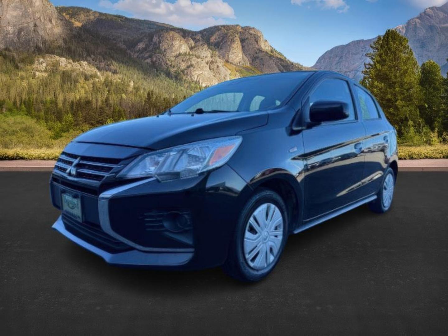 2022 BLACK /Black Mitsubishi Mirage (ML32AUHJ3NH) with an 12L I-3 DOHC engine, Automatic transmission, located at 1175 N Woodruff Ave, Idaho Falls, ID, 83401, 43.506901, -111.999657 - At Timberline Auto, finding a great deal on your next vehicle is always easy! Our experienced sales staff's goal is to help find you the right vehicle at the right price! Our knowledgeable finance department has options for almost any credit score. We offer extended service contract options to prote - Photo#0