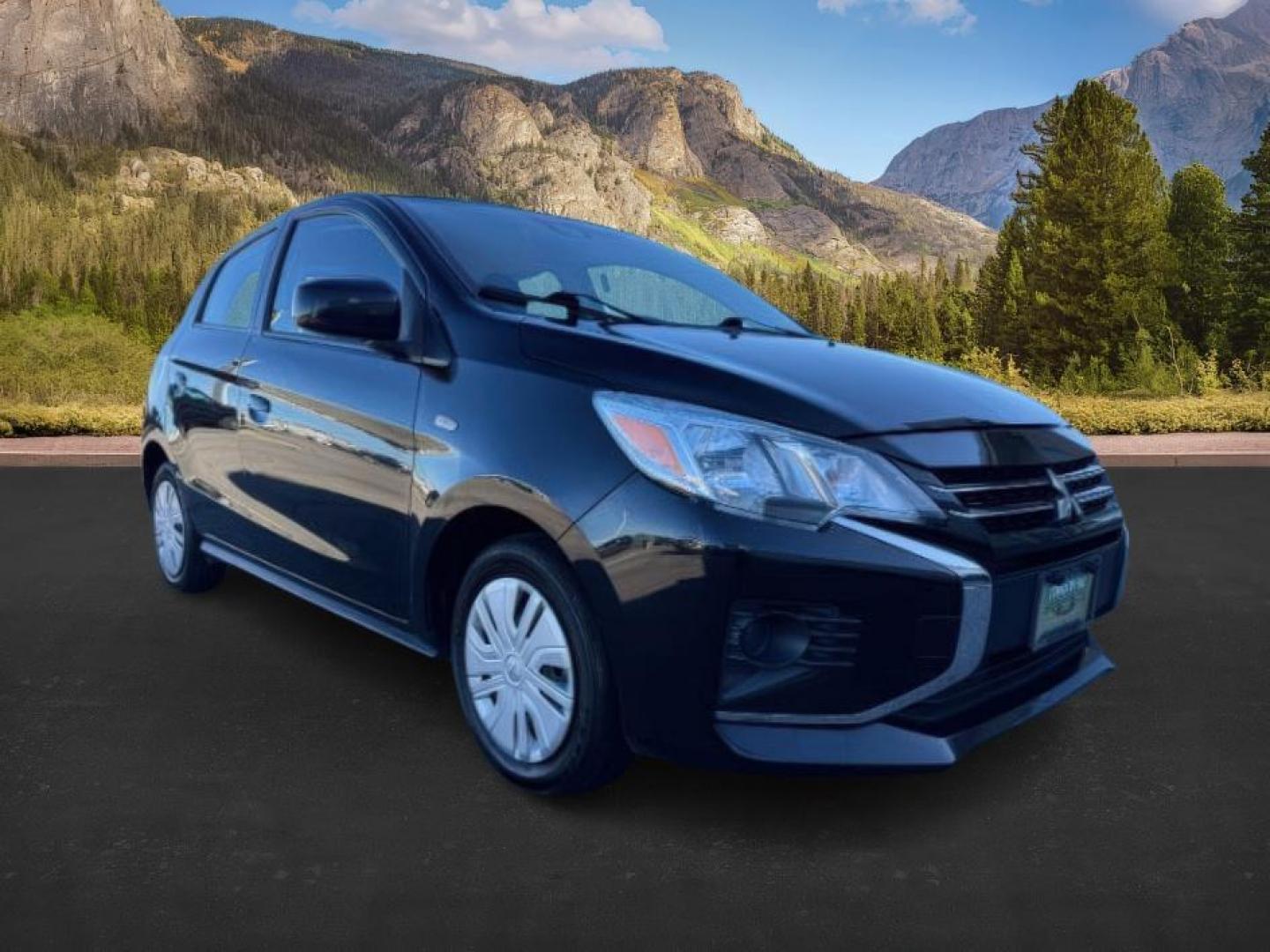 2022 BLACK /Black Mitsubishi Mirage (ML32AUHJ3NH) with an 12L I-3 DOHC engine, Automatic transmission, located at 1175 N Woodruff Ave, Idaho Falls, ID, 83401, 43.506901, -111.999657 - At Timberline Auto, finding a great deal on your next vehicle is always easy! Our experienced sales staff's goal is to help find you the right vehicle at the right price! Our knowledgeable finance department has options for almost any credit score. We offer extended service contract options to prote - Photo#8