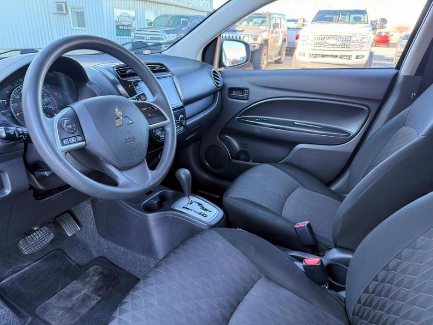 2022 BLACK /Black Mitsubishi Mirage (ML32AUHJ3NH) with an 12L I-3 DOHC engine, Automatic transmission, located at 1175 N Woodruff Ave, Idaho Falls, ID, 83401, 43.506901, -111.999657 - At Timberline Auto, finding a great deal on your next vehicle is always easy! Our experienced sales staff's goal is to help find you the right vehicle at the right price! Our knowledgeable finance department has options for almost any credit score. We offer extended service contract options to prote - Photo#13