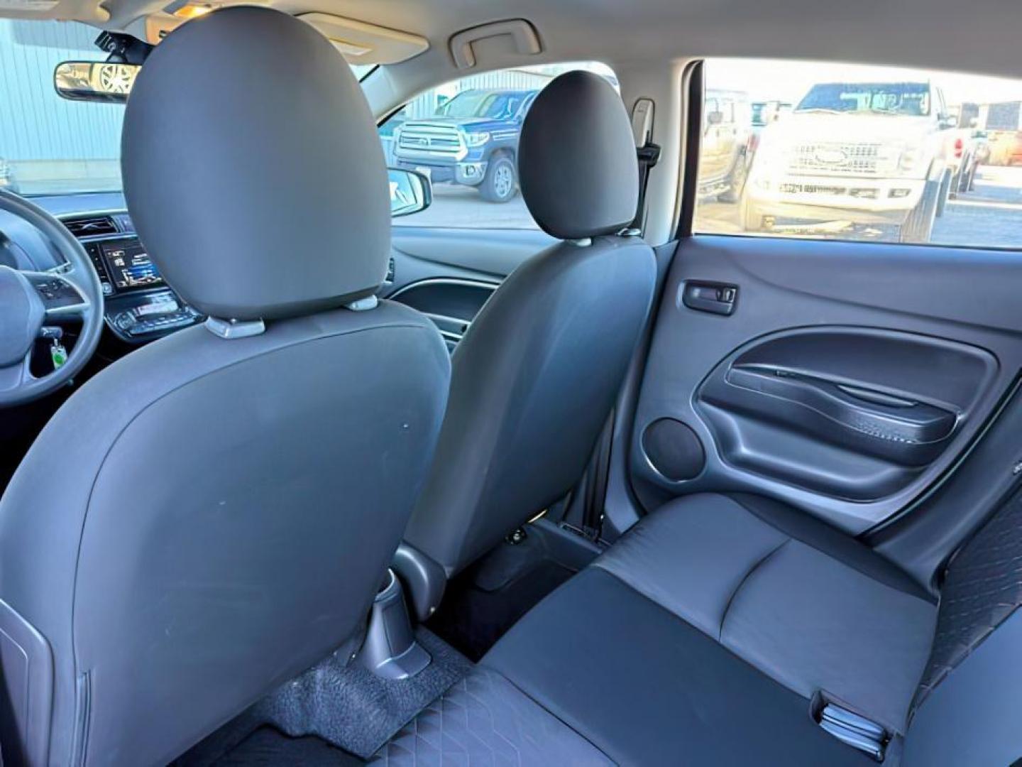 2022 BLACK /Black Mitsubishi Mirage (ML32AUHJ3NH) with an 12L I-3 DOHC engine, Automatic transmission, located at 1175 N Woodruff Ave, Idaho Falls, ID, 83401, 43.506901, -111.999657 - At Timberline Auto, finding a great deal on your next vehicle is always easy! Our experienced sales staff's goal is to help find you the right vehicle at the right price! Our knowledgeable finance department has options for almost any credit score. We offer extended service contract options to prote - Photo#21