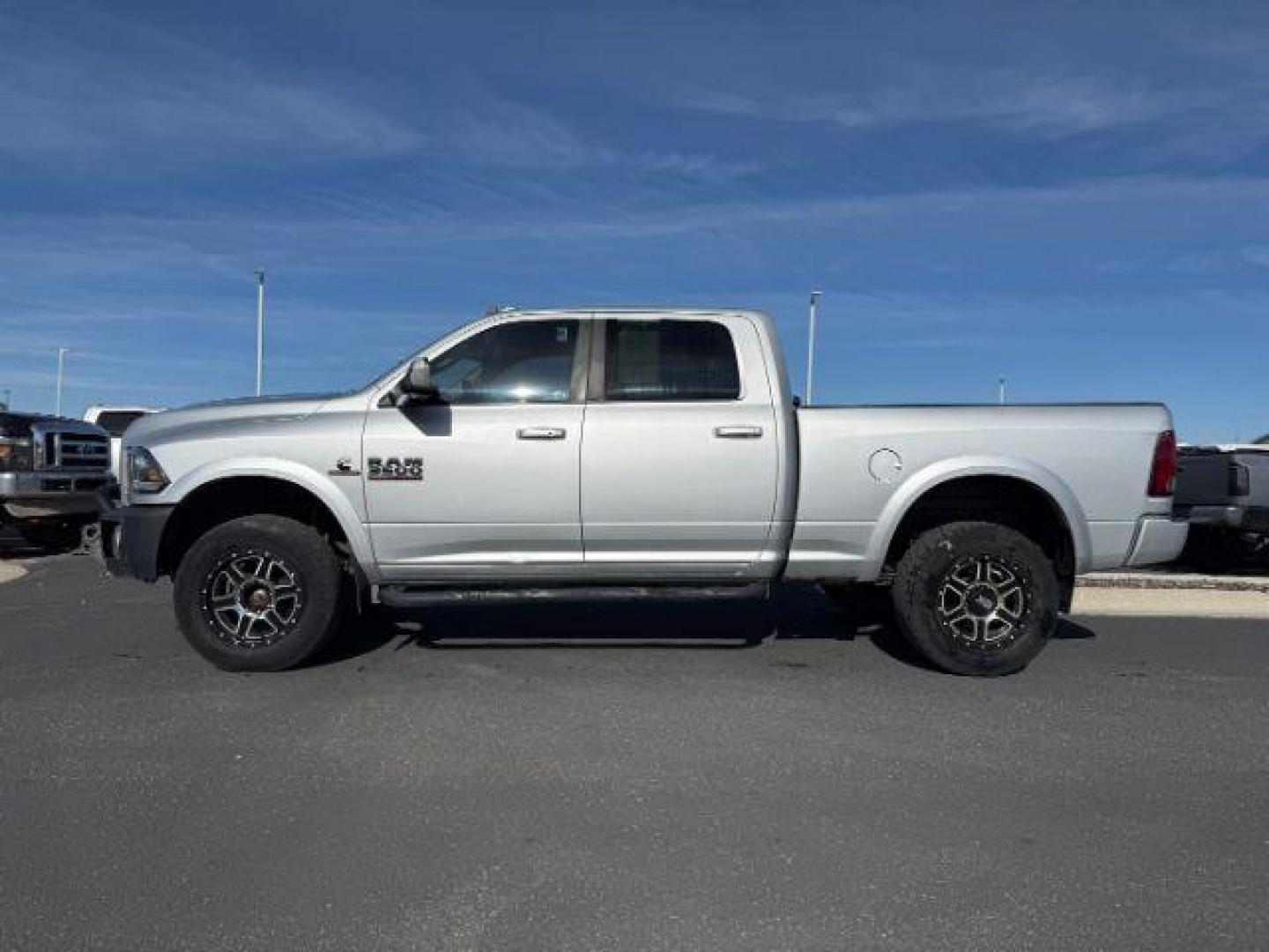 2018 SILVER /Black Ram 3500 (3C63R3EL4JG) with an Cummins 67L I-6 diesel direct injection engine, Automatic transmission, located at 1175 N Woodruff Ave, Idaho Falls, ID, 83401, 43.506901, -111.999657 - Photo#1