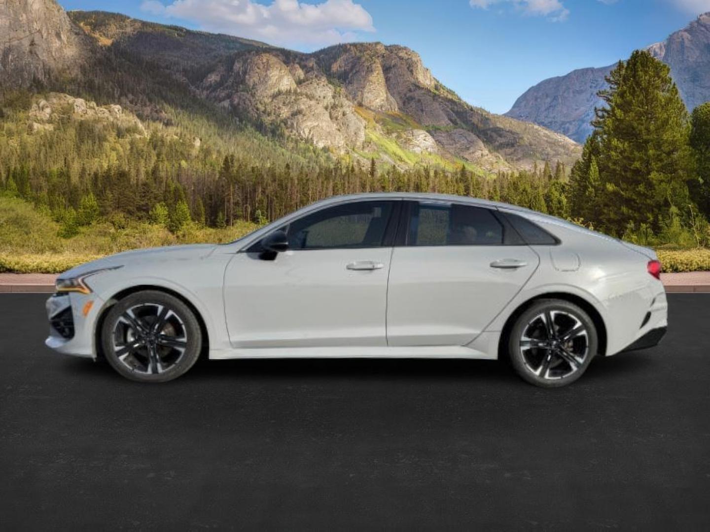 2021 MAT GRAY /Black KIA K5 (5XXG64J29MG) with an Gamma-II 16L I-4 gasoline direct injection engine, Automatic transmission, located at 1175 N Woodruff Ave, Idaho Falls, ID, 83401, 43.506901, -111.999657 - Photo#0