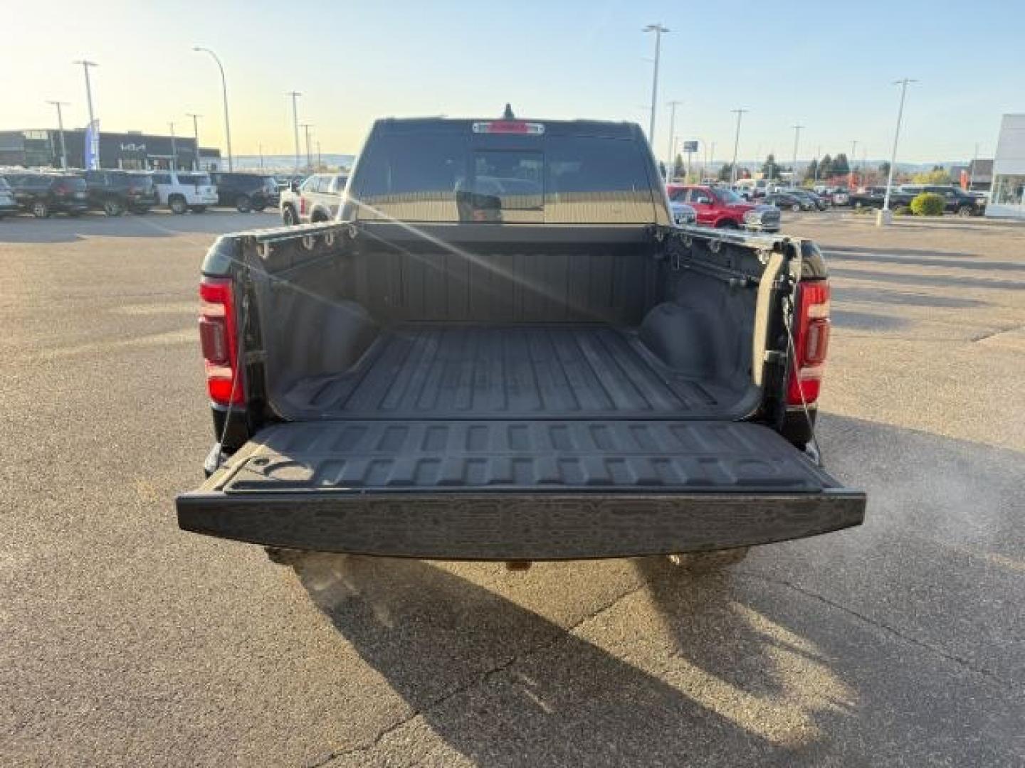 2021 BLACK /Diesel Gray/Black Ram 1500 Big Horn Crew Cab 4x4 5'7 Box (1C6SRFFT5MN) with an HEMI 5.7L V-8 variable valve control engine, AUTOMATIC transmission, located at 1235 N Woodruff Ave., Idaho Falls, 83401, (208) 523-1053, 43.507172, -112.000488 - At Timberline Auto, finding a great deal on your next vehicle is always easy! Our experienced sales staff's goal is to help find you the right vehicle at the right price! Our knowledgeable finance department has options for almost any credit score. We offer extended service contract options to prote - Photo#6