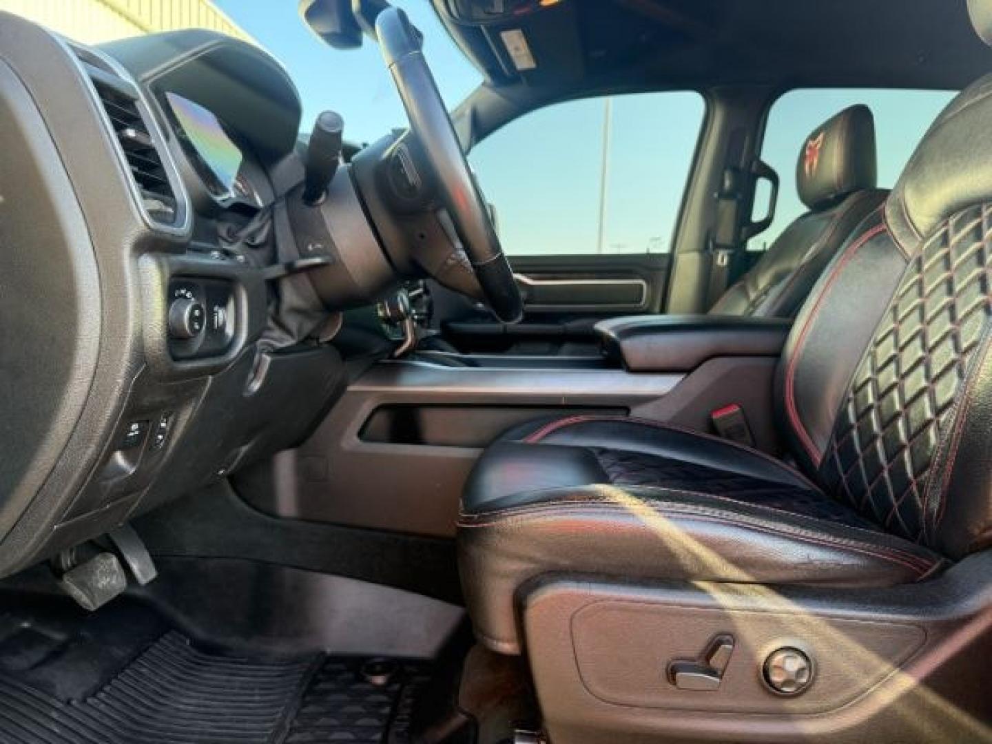 2021 BLACK /Diesel Gray/Black Ram 1500 Big Horn Crew Cab 4x4 5'7 Box (1C6SRFFT5MN) with an HEMI 5.7L V-8 variable valve control engine, AUTOMATIC transmission, located at 1235 N Woodruff Ave., Idaho Falls, 83401, (208) 523-1053, 43.507172, -112.000488 - At Timberline Auto, finding a great deal on your next vehicle is always easy! Our experienced sales staff's goal is to help find you the right vehicle at the right price! Our knowledgeable finance department has options for almost any credit score. We offer extended service contract options to prote - Photo#14