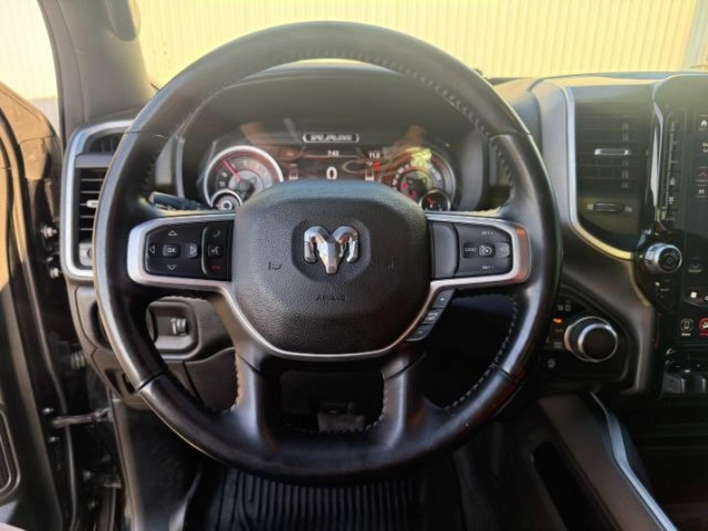 2021 BLACK /Diesel Gray/Black Ram 1500 Big Horn Crew Cab 4x4 5'7 Box (1C6SRFFT5MN) with an HEMI 5.7L V-8 variable valve control engine, AUTOMATIC transmission, located at 1235 N Woodruff Ave., Idaho Falls, 83401, (208) 523-1053, 43.507172, -112.000488 - At Timberline Auto, finding a great deal on your next vehicle is always easy! Our experienced sales staff's goal is to help find you the right vehicle at the right price! Our knowledgeable finance department has options for almost any credit score. We offer extended service contract options to prote - Photo#16