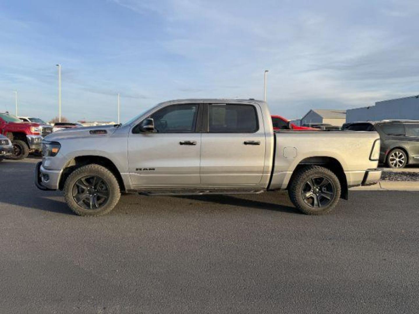 2023 SILVER /Black Ram 1500 (1C6SRFFM3PN) with an EcoDiesel 3L V-6 diesel direct injection engine, Automatic transmission, located at 1175 N Woodruff Ave, Idaho Falls, ID, 83401, 43.506901, -111.999657 - At Timberline Auto, finding a great deal on your next vehicle is always easy! Our experienced sales staff's goal is to help find you the right vehicle at the right price! Our knowledgeable finance department has options for almost any credit score. We offer extended service contract options to prote - Photo#1