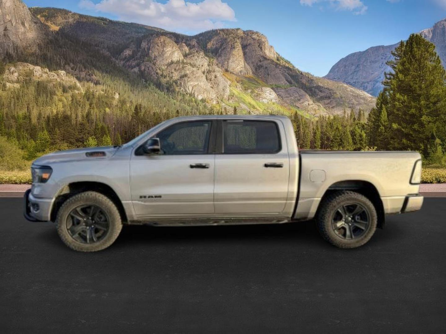 2023 SILVER /Black Ram 1500 (1C6SRFFM3PN) with an EcoDiesel 3L V-6 diesel direct injection engine, Automatic transmission, located at 1175 N Woodruff Ave, Idaho Falls, ID, 83401, 43.506901, -111.999657 - At Timberline Auto, finding a great deal on your next vehicle is always easy! Our experienced sales staff's goal is to help find you the right vehicle at the right price! Our knowledgeable finance department has options for almost any credit score. We offer extended service contract options to prote - Photo#0