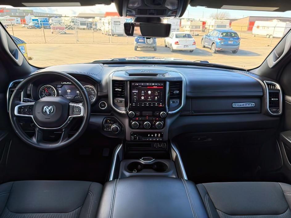 2023 SILVER /Diesel Gray/Black Ram 1500 (1C6SRFFM3PN) with an EcoDiesel 3L V-6 diesel direct injection engine, Automatic transmission, located at 1175 N Woodruff Ave, Idaho Falls, ID, 83401, 43.506901, -111.999657 - This 2023 Ram 1500 delivers strong everyday capability with a refined balance of power, comfort, and efficiency. Powered by a proven 3.6L Pentastar V6 with eTorque mild-hybrid assistance and paired to an 8-speed automatic transmission, it provides smooth acceleration, confident highway performance,- Photo#21