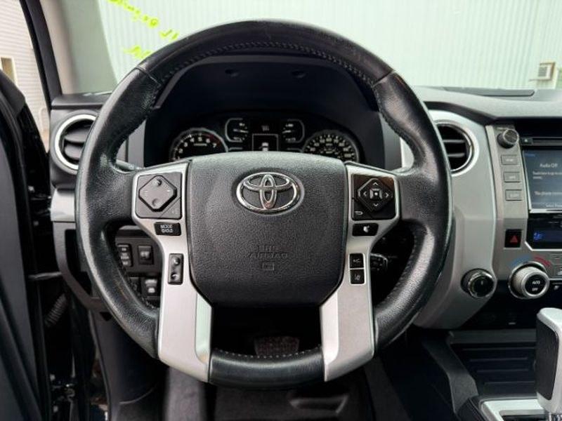 2018 Midnight Black Metallic /Black Toyota Tundra Platinum (5TFAY5F14JX) with an V8, 5.7L engine, 6-speed automatic transmission, located at 1175 N Woodruff Ave, Idaho Falls, ID, 83401, 43.506901, -111.999657 - <b>Vehicle Details</b><br>This 2018 Toyota Tundra Platinum 4WD delivers the strong capability, premium comfort, and proven durability drivers want in a full-size pickup. Powered by a V8 5.7L gasoline engine, this Toyota Tundra is built to handle tough towing, hauling, and everyday driving with confi- Photo#13