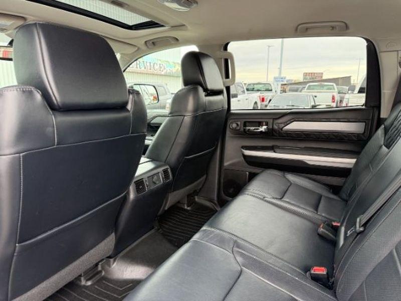 2018 Midnight Black Metallic /Black Toyota Tundra Platinum (5TFAY5F14JX) with an V8, 5.7L engine, 6-speed automatic transmission, located at 1175 N Woodruff Ave, Idaho Falls, ID, 83401, 43.506901, -111.999657 - <b>Vehicle Details</b><br>This 2018 Toyota Tundra Platinum 4WD delivers the strong capability, premium comfort, and proven durability drivers want in a full-size pickup. Powered by a V8 5.7L gasoline engine, this Toyota Tundra is built to handle tough towing, hauling, and everyday driving with confi- Photo#22