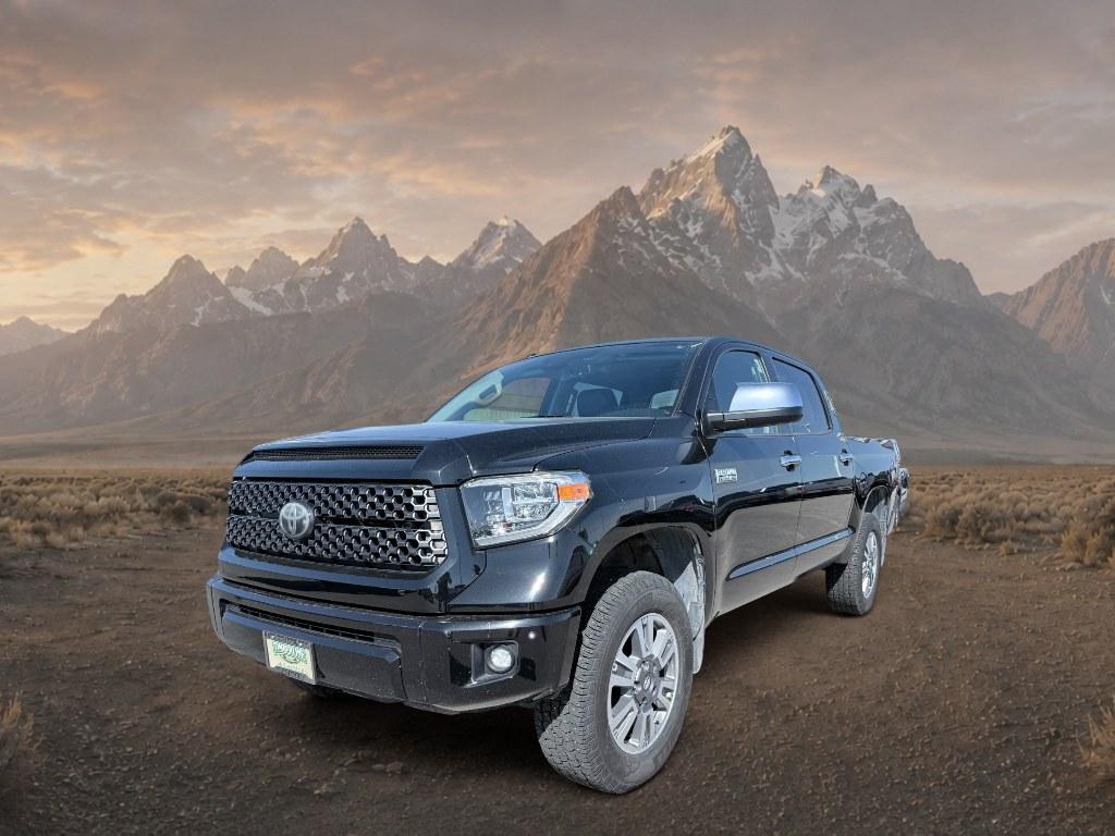 2018 Midnight Black Metallic /Black Toyota Tundra Platinum (5TFAY5F14JX) with an V8, 5.7L engine, 6-speed automatic transmission, located at 1175 N Woodruff Ave, Idaho Falls, ID, 83401, 43.506901, -111.999657 - <b>Vehicle Details</b><br>This 2018 Toyota Tundra Platinum 4WD delivers the strong capability, premium comfort, and proven durability drivers want in a full-size pickup. Powered by a V8 5.7L gasoline engine, this Toyota Tundra is built to handle tough towing, hauling, and everyday driving with confi- Photo#0
