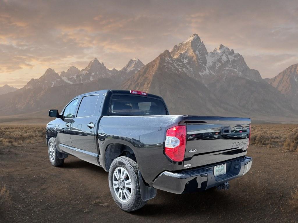 2018 Midnight Black Metallic /Black Toyota Tundra Platinum (5TFAY5F14JX) with an V8, 5.7L engine, 6-speed automatic transmission, located at 1175 N Woodruff Ave, Idaho Falls, ID, 83401, 43.506901, -111.999657 - <b>Vehicle Details</b><br>This 2018 Toyota Tundra Platinum 4WD delivers the strong capability, premium comfort, and proven durability drivers want in a full-size pickup. Powered by a V8 5.7L gasoline engine, this Toyota Tundra is built to handle tough towing, hauling, and everyday driving with confi- Photo#2