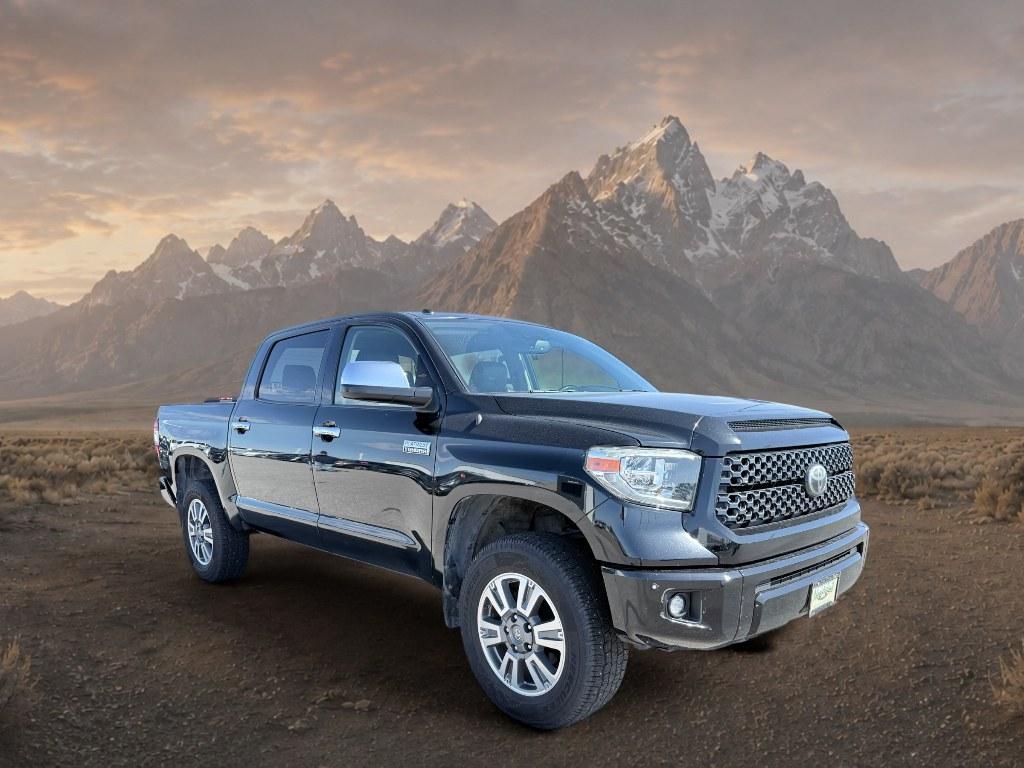 2018 Midnight Black Metallic /Black Toyota Tundra Platinum (5TFAY5F14JX) with an V8, 5.7L engine, 6-speed automatic transmission, located at 1175 N Woodruff Ave, Idaho Falls, ID, 83401, 43.506901, -111.999657 - <b>Vehicle Details</b><br>This 2018 Toyota Tundra Platinum 4WD delivers the strong capability, premium comfort, and proven durability drivers want in a full-size pickup. Powered by a V8 5.7L gasoline engine, this Toyota Tundra is built to handle tough towing, hauling, and everyday driving with confi- Photo#6
