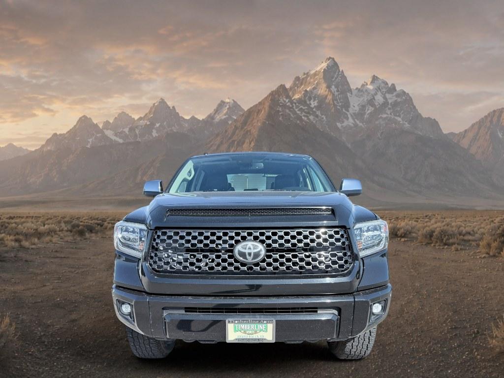 2018 Midnight Black Metallic /Black Toyota Tundra Platinum (5TFAY5F14JX) with an V8, 5.7L engine, 6-speed automatic transmission, located at 1175 N Woodruff Ave, Idaho Falls, ID, 83401, 43.506901, -111.999657 - <b>Vehicle Details</b><br>This 2018 Toyota Tundra Platinum 4WD delivers the strong capability, premium comfort, and proven durability drivers want in a full-size pickup. Powered by a V8 5.7L gasoline engine, this Toyota Tundra is built to handle tough towing, hauling, and everyday driving with confi- Photo#7